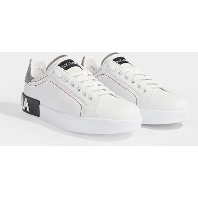 Portofino Sneakers - Dolce & Gabbana - White/Silver - Leather Weiß 36,5 EU/IT Portofino Sneakers - Dolce & Gabbana - White/Silver - Leather Weiß 36,5 EU/IT