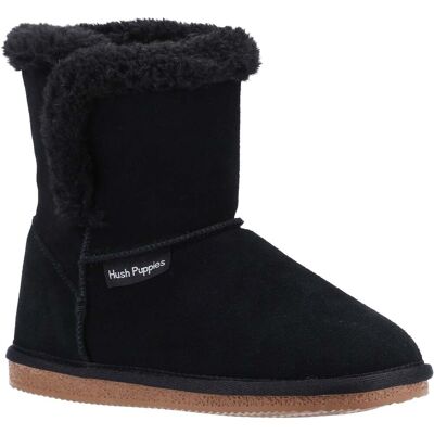Hush Puppies Womens/Ladies Ashleigh Wildleder Slipper Stiefel (Schwarz) Schwarz EU 36 / UK 3 Hush Puppies Womens/Ladies Ashleigh Wildleder Slipper Stiefel (Schwarz) Schwarz EU 36 / UK 3