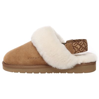 EverAU Australia EVER AU Frauen Pelikan abnehmbarer Riemen Slingback Hausschuhe - Kastanie Kastanie EU 38 / UK 5 EverAU Australia EVER AU Frauen Pelikan abnehmbarer Riemen Slingback Hausschuhe - Kastanie Kastanie EU 38 / UK 5