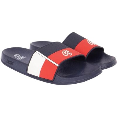 Crosshatch - Herren Badesandale "Rentrays" (Rot/Marineblau) Blau Rot EU 40,5 / UK 7 Crosshatch - Herren Badesandale "Rentrays" (Rot/Marineblau) Blau Rot EU 40,5 / UK 7
