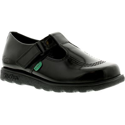 Kickers Kids T Bar Moc Toe Schuhe Schwarz EU 18 / UK 2 Kickers Kids T Bar Moc Toe Schuhe Schwarz EU 18 / UK 2