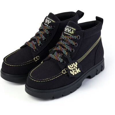 Kickers Kicker hi x Lucy Damen schwarze Stiefel Schwarz EU 37 / UK 4 Kickers Kicker hi x Lucy Damen schwarze Stiefel Schwarz EU 37 / UK 4