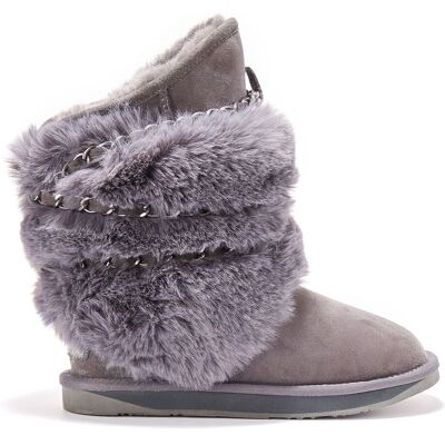 Australia Luxe Co Kurze, graue Atilla-Stiefel Grau EU 38 Australia Luxe Co Kurze, graue Atilla-Stiefel Grau EU 38