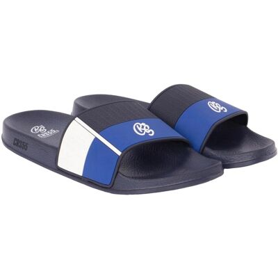 Crosshatch - Herren Badesandale "Rentrays" (Blau) Blau EU 40,5 / UK 7 Crosshatch - Herren Badesandale "Rentrays" (Blau) Blau EU 40,5 / UK 7