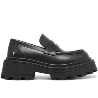Windsor Smith – Klobige Loafer aus schwarzem Leder – True Schwarz EU 40,5 / UK 7 Windsor Smith – Klobige Loafer aus schwarzem Leder – True Schwarz EU 40,5 / UK 7