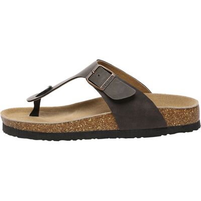 EverAU Australia EVER AU Damen Flamingo Leder Zehenstegsandalen - Braunes geöltes Leder Braun EU 38 / UK 5 EverAU Australia EVER AU Damen Flamingo Leder Zehenstegsandalen - Braunes geöltes Leder Braun EU 38 / UK 5