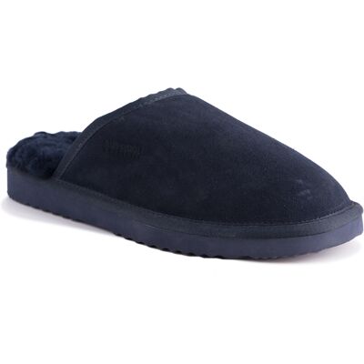 Aus Wooli Australia Unisex-Schafsfell-Wollpantoffeln Marine EU 40,5 / UK 7 Aus Wooli Australia Unisex-Schafsfell-Wollpantoffeln Marine EU 40,5 / UK 7