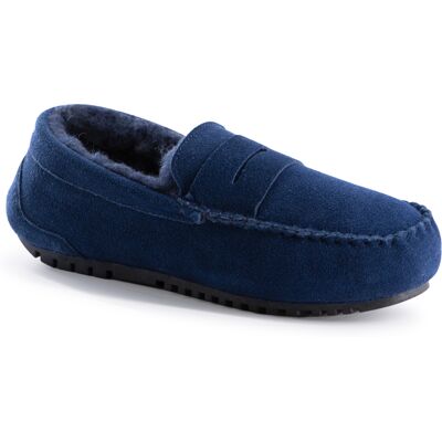 Aus Wooli Australia Women's Byronbay Gemütliche Mokassins Marine EU 39/UK 6 Aus Wooli Australia Women's Byronbay Gemütliche Mokassins Marine EU 39/UK 6