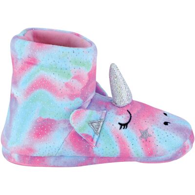 Slipper Snob Kinder 3D rosa Einhorn Slipper Stiefel Regenbogen Neuheit Booties für Mädchen - rosa Rosa M Slipper Snob Kinder 3D rosa Einhorn Slipper Stiefel Regenbogen Neuheit Booties für Mädchen - rosa Rosa M
