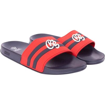 Crosshatch - Herren Badesandale "Hamlax" (Rot) Rot EU 39/UK 6 Crosshatch - Herren Badesandale "Hamlax" (Rot) Rot EU 39/UK 6