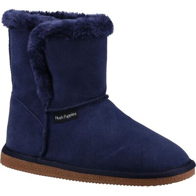 Hush Puppies Womens/Ladies Ashleigh Wildleder Slipper Stiefel (Navy) Marine EU 36 / UK 3 Hush Puppies Womens/Ladies Ashleigh Wildleder Slipper Stiefel (Navy) Marine EU 36 / UK 3