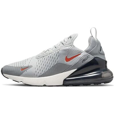 Nike Air Max 270 Turnschuhe, Grau Nebel / Team Orange Segel Grau EU 39/UK 6 Nike Air Max 270 Turnschuhe, Grau Nebel / Team Orange Segel Grau EU 39/UK 6
