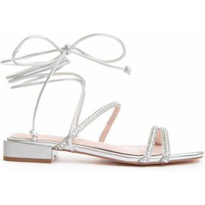 Montevita Flache Sandale Sandsum in Silber Silber EU 37 Montevita Flache Sandale Sandsum in Silber Silber EU 37