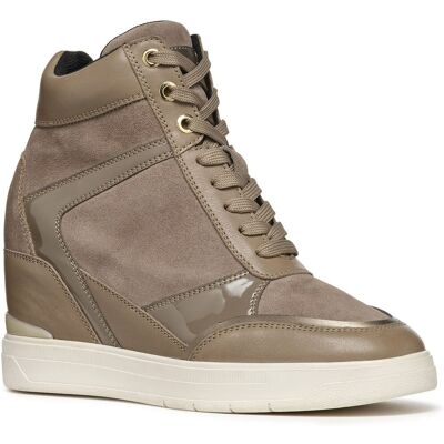 Geox D Maurica Leder Damen Dunkel Taupe Turnschuhe Taupe EU 40,5 / UK 7 Geox D Maurica Leder Damen Dunkel Taupe Turnschuhe Taupe EU 40,5 / UK 7