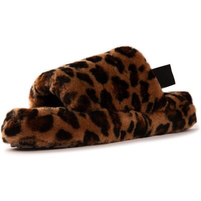 Aus Wooli Australia Damen Schafsfell Wolle Sorrento Sandalen Leopard EU 43 / UK 9 Aus Wooli Australia Damen Schafsfell Wolle Sorrento Sandalen Leopard EU 43 / UK 9