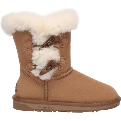 EverAU Australia EVER AU Frauen Storch Horn Toggle Knopf kurze Stiefel Kastanie EU40 EverAU Australia EVER AU Frauen Storch Horn Toggle Knopf kurze Stiefel Kastanie EU40