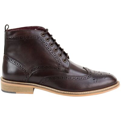 House of Cavani Klassische Oxford-Brogue-Stiefeletten für Herren aus braunem Leder Braun EU 40,5 / UK 7 House of Cavani Klassische Oxford-Brogue-Stiefeletten für Herren aus braunem Leder Braun EU 40,5 / UK 7