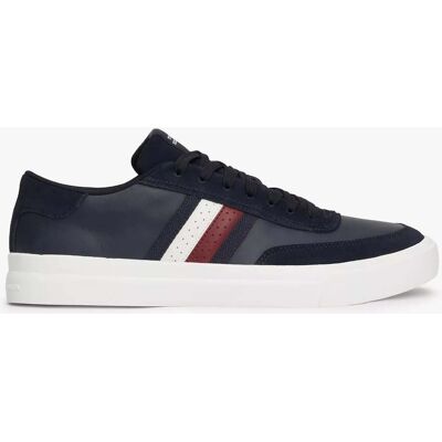 Tommy Hilfiger CUPSET RWB LEDER Herren Sneaker Wüstensky Blau EU 44.5 / UK 10 Tommy Hilfiger CUPSET RWB LEDER Herren Sneaker Wüstensky Blau EU 44.5 / UK 10