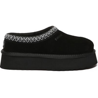 EverAU Australia EVER AU Damen Leder Hausschuhe - Wonga Schwarz EU 38 / UK 5 EverAU Australia EVER AU Damen Leder Hausschuhe - Wonga Schwarz EU 38 / UK 5