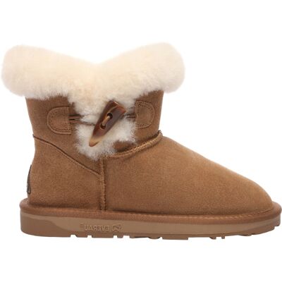EverAU Australia EVER AU Damen Robin Horn Toggle Knopf Mini Stiefel Kastanie EU 38 EverAU Australia EVER AU Damen Robin Horn Toggle Knopf Mini Stiefel Kastanie EU 38