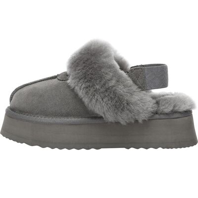 EverAU Australia EVER AU Frauen Wagtail abnehmbare Riemen Plattform Hausschuhe - Grau Grau EU 39/UK 6 EverAU Australia EVER AU Frauen Wagtail abnehmbare Riemen Plattform Hausschuhe - Grau Grau EU 39/UK 6