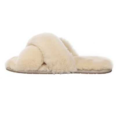EverAU Australia EVER AU Frauen Dove Crossover Pantoletten Creme US 39 EverAU Australia EVER AU Frauen Dove Crossover Pantoletten Creme US 39