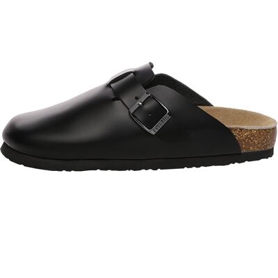 EverAU Australia EVER AU Herren Hardhead Leder Komfort Clog Sandalen - Schwarzes Leder Schwarz EU 46 / UK 11 EverAU Australia EVER AU Herren Hardhead Leder Komfort Clog Sandalen - Schwarzes Leder Schwarz EU 46 / UK 11