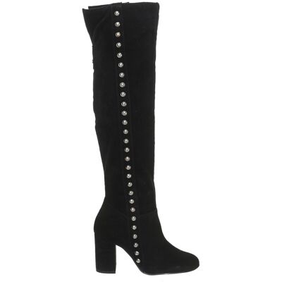 Guess Stiefel mit Absatz aus Wildleder FLDAN3SUP11 Frau Schwarz EU35 Guess Stiefel mit Absatz aus Wildleder FLDAN3SUP11 Frau Schwarz EU35
