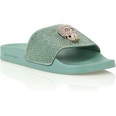 Philipp Plein Sandalen Skull Türkis EU 36 Philipp Plein Sandalen Skull Türkis EU 36