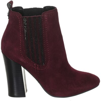 Guess Stiefeletten mit Absatz aus Leder in Wildlederoptik FLLUN3SUE10 Frau Burgund EU 36 Guess Stiefeletten mit Absatz aus Leder in Wildlederoptik FLLUN3SUE10 Frau Burgund EU 36