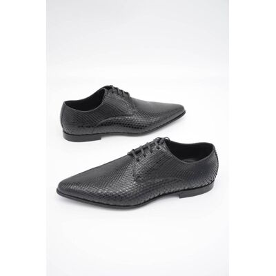 Dolce & Gabbana Herren Schnürschuh Schwarz EU45 Dolce & Gabbana Herren Schnürschuh Schwarz EU45