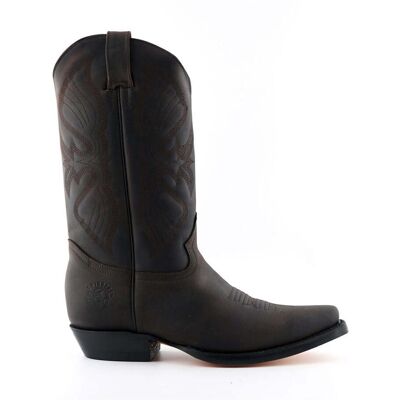Braune Cowboy-Lederstiefel für Herren von Grinders – Louisiana Braun EU40 Braune Cowboy-Lederstiefel für Herren von Grinders – Louisiana Braun EU40