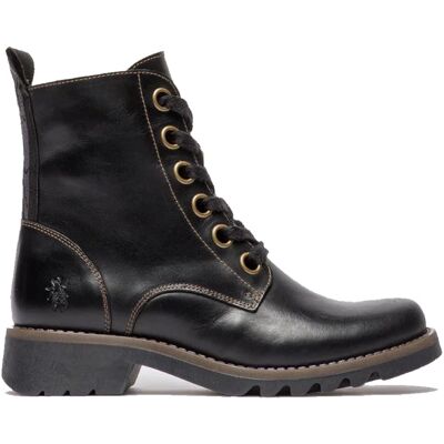 Fly London Damen RAGI539 Casual Rug Leder Schnürstiefeletten schwarz Schwarz EU 36 / UK 3 Fly London Damen RAGI539 Casual Rug Leder Schnürstiefeletten schwarz Schwarz EU 36 / UK 3