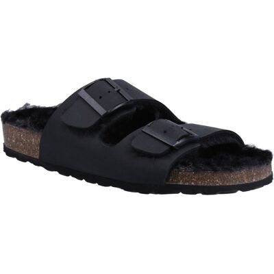 Hush Puppies Jessie Leder Damen Schwarz Pantoffeln Schwarz EU 36 / UK 3 Hush Puppies Jessie Leder Damen Schwarz Pantoffeln Schwarz EU 36 / UK 3