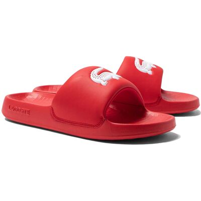 Lacoste Serve Slide Cma Badesandale Rot EU42 Lacoste Serve Slide Cma Badesandale Rot EU42