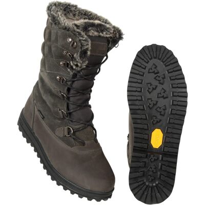 Mountain Warehouse Damen/Damen Vostok Leder Schneestiefel (Grau) Grau EU 37 / UK 4 Mountain Warehouse Damen/Damen Vostok Leder Schneestiefel (Grau) Grau EU 37 / UK 4