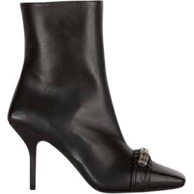 Schwarze Stiefeletten im G-Woven-Design von Givenchy Schwarz EU 40,5 / UK 7 Schwarze Stiefeletten im G-Woven-Design von Givenchy Schwarz EU 40,5 / UK 7