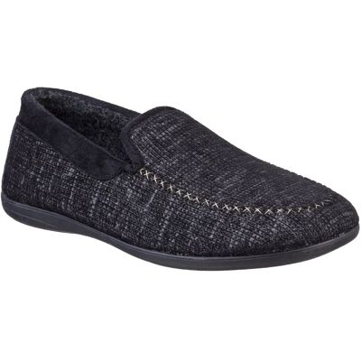 Cotswold Herren Stanley Moc Toe Full Slipper (Schwarz) Schwarz EU 46 / UK 11 Cotswold Herren Stanley Moc Toe Full Slipper (Schwarz) Schwarz EU 46 / UK 11