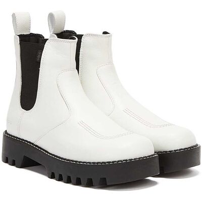 Kickers Kizziie Chelz Damen Weiß Stiefel Weiß EU 39/UK 6 Kickers Kizziie Chelz Damen Weiß Stiefel Weiß EU 39/UK 6