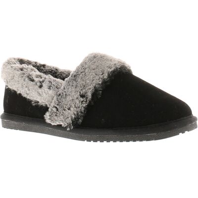 Hush Puppies Ariel Wildleder Damen Hausschuhe In Schwarz Schwarz EU 36 / UK 3 Hush Puppies Ariel Wildleder Damen Hausschuhe In Schwarz Schwarz EU 36 / UK 3
