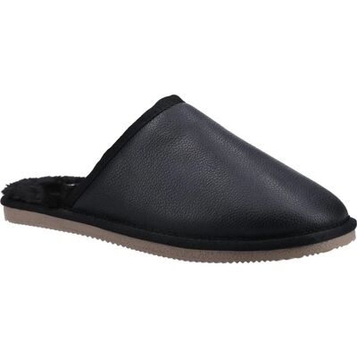 Hush Puppies Herren Coady Leder Hausschuhe (Schwarz) Schwarz EU 39/UK 6 Hush Puppies Herren Coady Leder Hausschuhe (Schwarz) Schwarz EU 39/UK 6