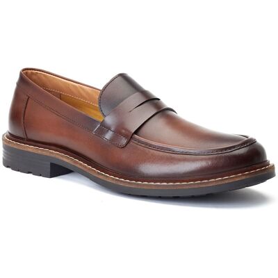 Base London Ivey Herrenschuhe aus gebranntem braunem Leder Braun EU 47.5 / UK 12 Base London Ivey Herrenschuhe aus gebranntem braunem Leder Braun EU 47.5 / UK 12