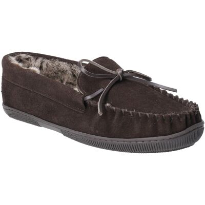 Hush Puppies Herren Ace Slip On Leder Pantoffel (Schokolade) Schokolade EU 44.5 / UK 10 Hush Puppies Herren Ace Slip On Leder Pantoffel (Schokolade) Schokolade EU 44.5 / UK 10