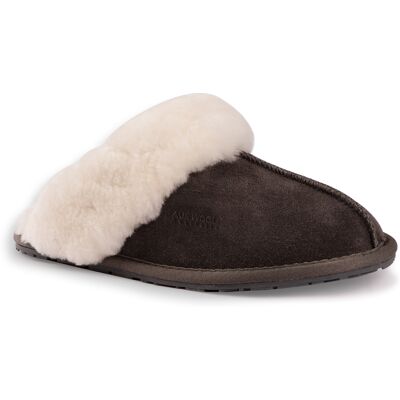 Aus Wooli Australia Unisex Schafsfell Wolle Shelley Hausschuhe Dunkelgrau EU 37 / UK 4 Aus Wooli Australia Unisex Schafsfell Wolle Shelley Hausschuhe Dunkelgrau EU 37 / UK 4