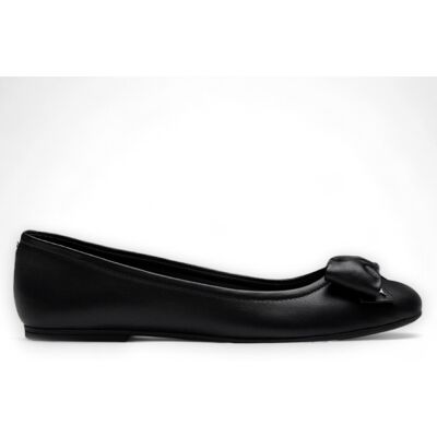 Windsor Smith - Schwarze flache Lederschuhe mit Schleife - Bunny Schwarz EU 38 / UK 5 Windsor Smith - Schwarze flache Lederschuhe mit Schleife - Bunny Schwarz EU 38 / UK 5