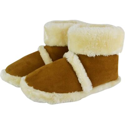 Slipper Snob - Herren Slipper Booties mit weicher, gepolsterter Sohle Bräunen EU 40,5 / UK 7 Slipper Snob - Herren Slipper Booties mit weicher, gepolsterter Sohle Bräunen EU 40,5 / UK 7