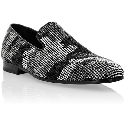 Philipp Plein Mokassin Camouflage Silber EU40 Philipp Plein Mokassin Camouflage Silber EU40