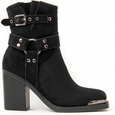 Montevita Stiefelette Mit Absatz Town In Schwarz Schwarz US 39 Montevita Stiefelette Mit Absatz Town In Schwarz Schwarz US 39