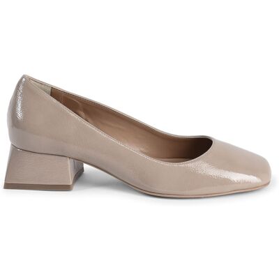 Versace 1969 Abbigliamento Sportivo Srl Milano Italia V Italia Damen Ballerina mit Absatz Sofia Naplack Cappuccino Beige EU40 Versace 1969 Abbigliamento Sportivo Srl Milano Italia V Italia Damen Ballerina mit Absatz Sofia Naplack Cappuccino Beige EU40