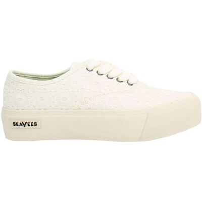 Seavees Legend Plattform Stickerei Damen Weiße Schuhe Weiß EU 39/UK 6 Seavees Legend Plattform Stickerei Damen Weiße Schuhe Weiß EU 39/UK 6